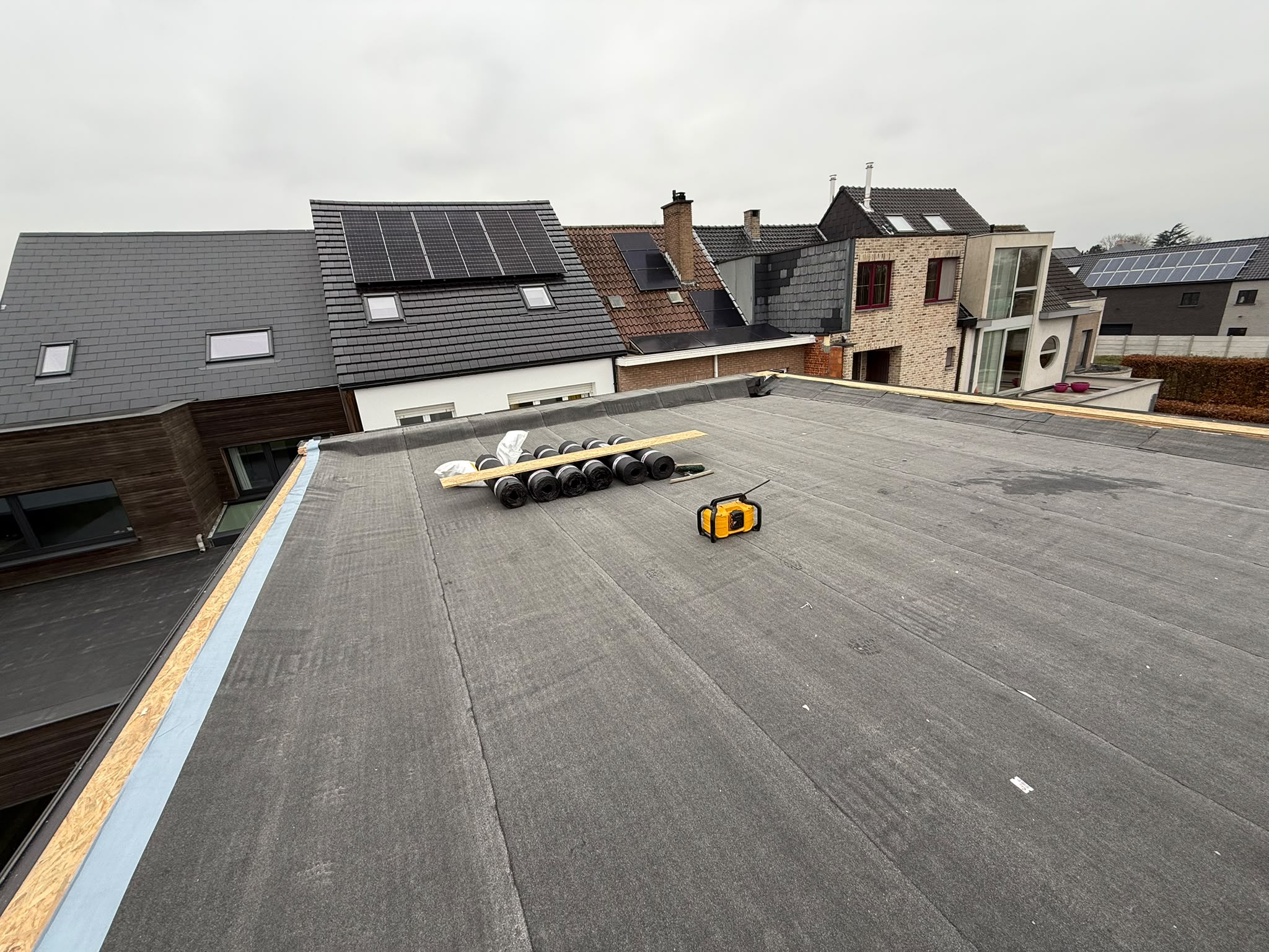 Platte Daken werken