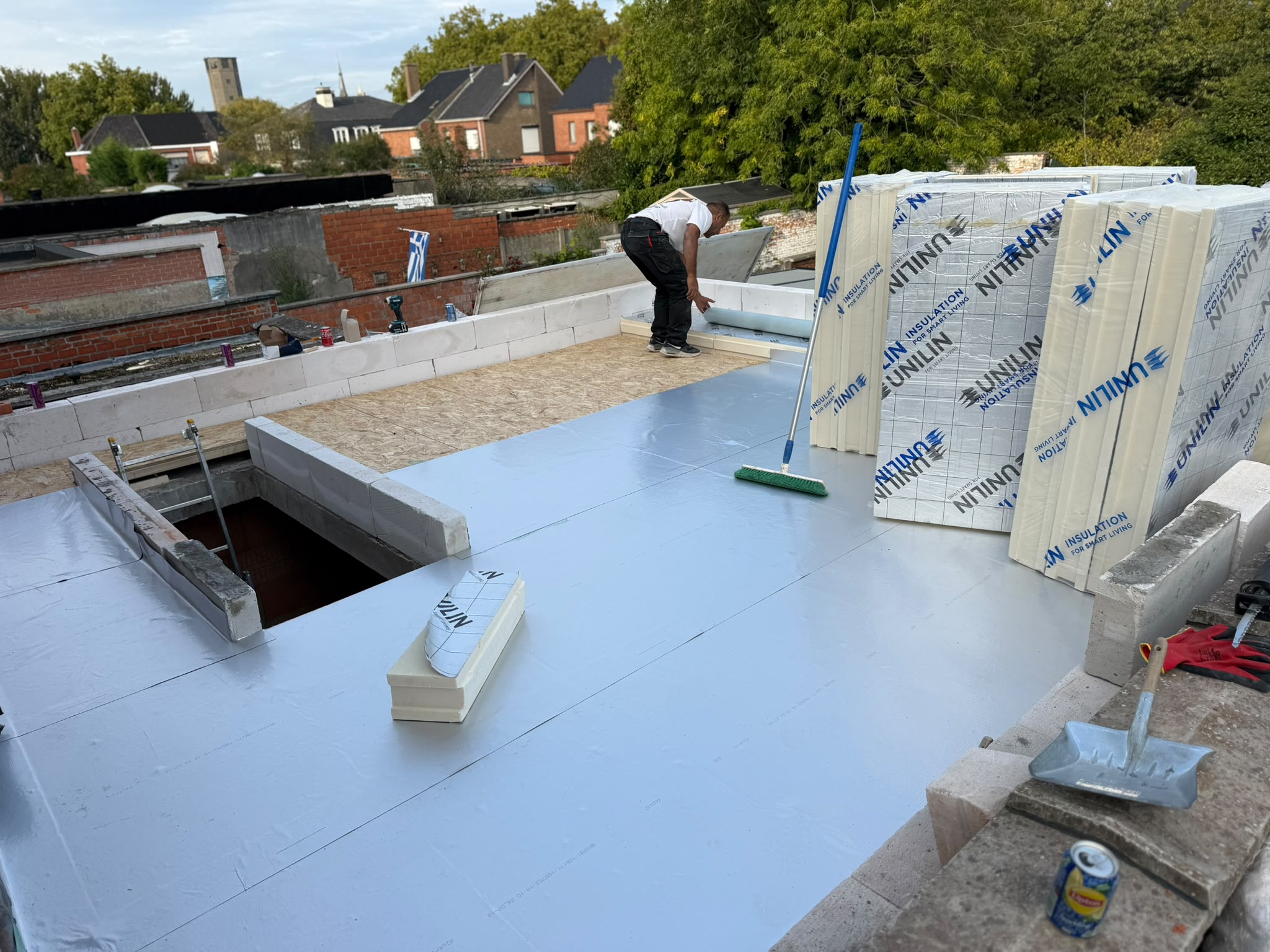 Platte Daken werken